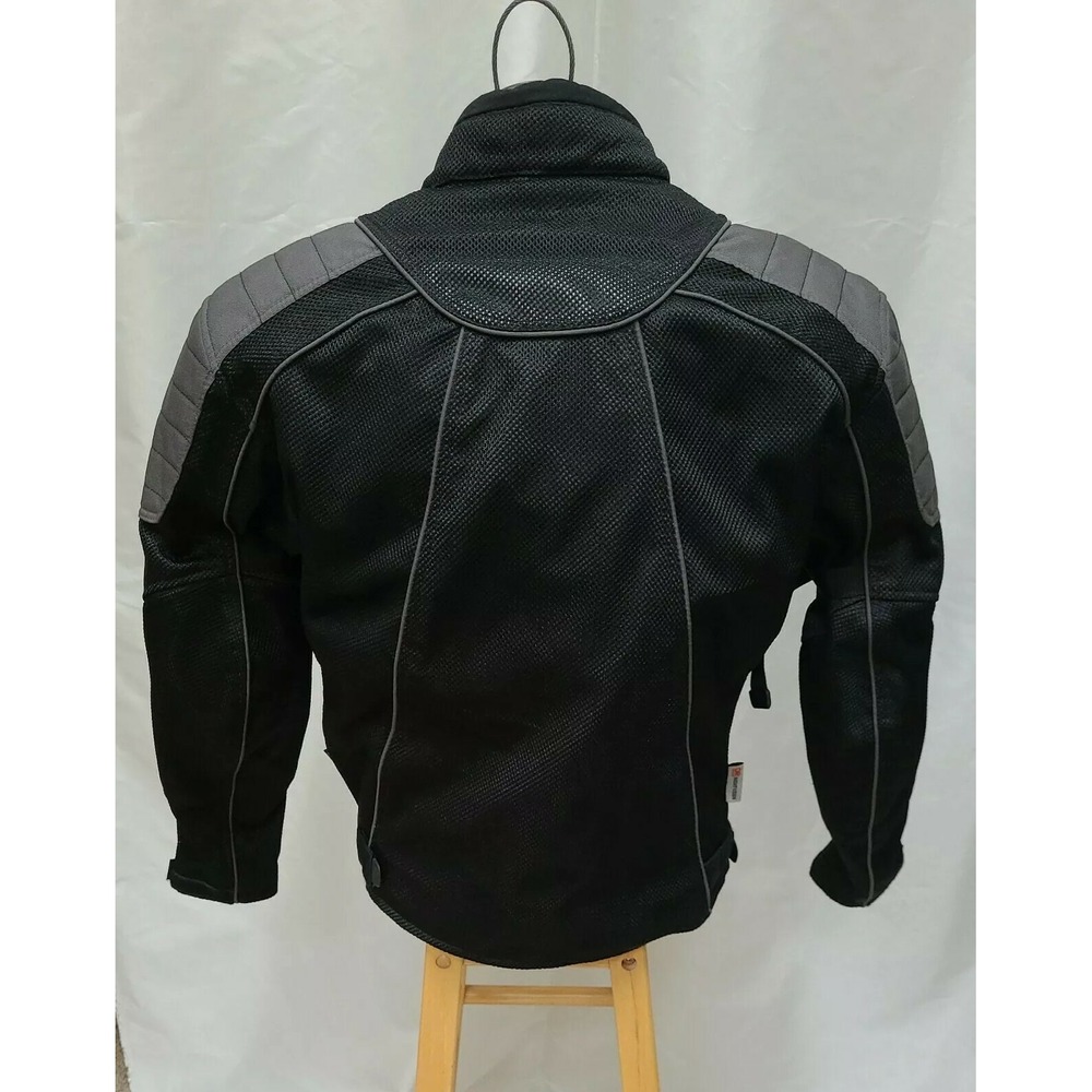 Himalaya Motor Bike Wear Mens Motorcycle Jacket Size Small Black Night Vision - Picture 5 of 11